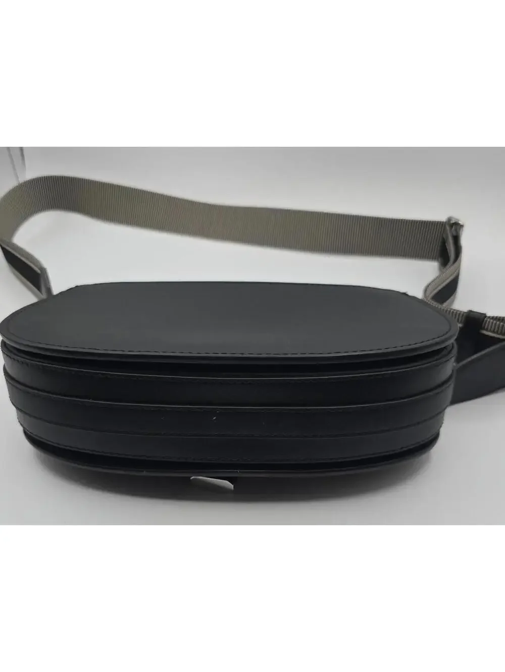 Black Michael Kors Mila Medium Leather Messenger Bag